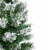 Northlight 22 Flocked Pine Full Artificial Christmas Tree in Burlap Base - Unlit Perspective: top