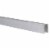 Northlight 19.5' Aluminum Mounting Tracks for Neon Rope Lights Perspective: top