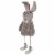 Northlight 17 Gray and Pink Spring Loaded Rabbit Table Top Easter Figure Perspective: top