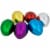Northlight 6ct Multicolor Metallic Easter Egg Decorations 3.5 Perspective: top
