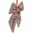 Northlight 7.5 Brown and Cream Houndstooth Plaid Christmas Bow Decoration Perspective: top