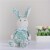 Northlight 17  Green and White Floral Easter Bunny Rabbit Spring Figure Perspective: top