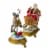 Northlight Set of 2 Gold Santa and Reindeer Glittered Christmas Stocking Holders 9.5” Perspective: top