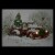 Northlight LED Lighted Fiber Optic Truck and Tree Christmas Canvas Wall Art 11.75  x 15.75 Perspective: top