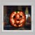 Northlight 13.5 Lighted Orange Jack O' Lantern Halloween Window Silhouette Perspective: top