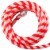 Northlight 18' Red and White Striped Candy Cane Outdoor Christmas Rope Lights Perspective: top