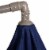 Northlight 10ft Offset Outdoor Patio Umbrella with Hand Crank, Navy Blue Perspective: top