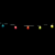 Northlight 10-Count Pearl Multi-Colored Easter Egg String Light Set, 7.25ft White Wire Perspective: top