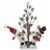Northlight 34 Snowmen Friends With Pre-Lit LED Pine Tree Christmas Tabletop Decor Perspective: top