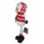 Northlight 33-Inch Red, White, and Gray Plush Christmas Snowman with Telescopic Legs Perspective: top