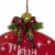 Northlight 13.75  Red Onion Ornament  Merry And Bright  Christmas Sign Perspective: top