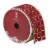Northlight Red and Gold Circle Wired Christmas Craft Ribbon 2.5 x 16 Yards Perspective: top