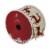 Northlight Beige and Red Plaid Buffalo with Reindeer Christmas Wired Craft Ribbon 2.5  x 16 Perspective: top