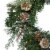 Northlight Pre-Lit Champagne Gold Pine Cone and Berry Mixed Pine Wreath - 22-Inch, Clear Perspective: top