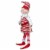 Select Artificials 20 Red and White Peppermint Striped Elf with Jingle Bells Perspective: top