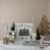 Northlight 23.5 Brown Textured Wood Tabletop Christmas Tree Perspective: top