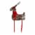 Northlight 16 Red and Green Plaid Standing Reindeer Christmas Figure Perspective: top