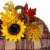 NorthLight 34315248 16 in. Plaid Fall Harvest Pumpkin Wall Decor, Red & Black Perspective: top