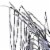 Northlight 6' Lighted Christmas Willow Tree Outdoor Decoration - Pure White LED Lights Perspective: top