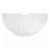 Northlight 36 White Christmas Tree Skirt With a Pom Pom Border and Tie Backs Perspective: top