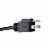 Northlight 20' Black 3-Prong Outdoor Extension Power Cord Perspective: top