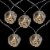 Northlight 10 B/O LED Warm White Clear Round Ball Christmas Lights - 4.75' Clear Wire Perspective: top