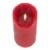 Northlight 6 LED Red Flameless Battery Operated Christmas Decor Candle Perspective: top