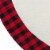 Northlight 48  White, Red and Black Buffalo Plaid Tree Christmas Tree Skirt Perspective: top