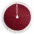 Northlight 48 Red and Black Buffalo Plaid Christmas Tree Skirt with Faux Fur Trim Perspective: top