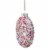 Northlight 3.75  Pink Doughnut with Sprinkles Glass Christmas Ornament Perspective: top