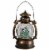 Northlight 8-Inch Black with Brushed Gold LED Snowman and Christmas Trees Snow Globe Lantern Perspective: top