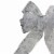 Northlight 14  x 9  Sheer Silver Snowflake 6 Loop Christmas Bow Decoration Perspective: top
