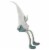 Northlight 33 White and Green Sitting Easter Gnome with Bunny Ears and Dangling Legs Perspective: top