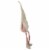 Northlight 29 Pink and Cream Sitting Spring Gnome Figure with a Knitted Hat Perspective: top