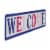 Northlight 18 Metal Patriotic WELCOME Sign with Stars Wall Decor Perspective: top