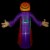 Northlight 8' Spooky Town Lighted Jack-O-Lantern Grim Reaper Inflatable Outdoor Halloween Perspective: top