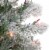 Northlight 4.5' Pre-Lit Flocked Madison Pine Artificial Christmas Tree, Multi Lights Perspective: top