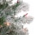 Northlight 6.5' Pre-Lit Flocked Madison Pine Artificial Christmas Tree, Multi Lights Perspective: top