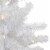 Northlight 7.5' Pre-Lit White Georgian Pine Pencil Artificial Christmas Tree, Warm White LED Perspective: top
