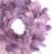 Northlight Layered Feather Christmas Wreath - 10 - Purple - Unlit Perspective: top