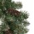 Northlight 24 Pre-Lit Artificial Frosted Pine and Pine Cone Christmas Wreath Perspective: top