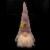 Northlight 12.25 Lighted Pink Spring Gnome with Flower Hat Perspective: top