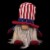 Northlight 6.75 Lighted Americana Boy 4th of July Patriotic Gnome Perspective: top