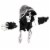 Northlight 10 Spooky Skeleton 3-D Halloween Window Decoration Perspective: top