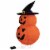 Northlight 34 Spooky Town Jack-O-Lanterns in Witch's Hat Outdoor Halloween Decoration Perspective: top