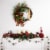 Northlight 30 Green Pine Triple Candle Holder with Bows and Plaid Christmas Ornaments Perspective: top