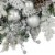 Northlight Glitter and Frosted Foliage Artificial Christmas Wreath with Bow, 30-Inch, Unlit Perspective: top