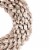 Northlight Champagne Gold Budding Leaves Glitter Christmas Wreath, 11.5-Inch, Unlit Perspective: top