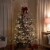 Northlight Real Touch™ Pre-Lit Flocked Grand Teton Pine Artificial Christmas Tree - 7.5' Warm Perspective: top
