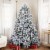 Northlight Pre-Lit Full Flocked Glacier Pine Artificial Christmas Tree - 7.5' Multi LED Perspective: top